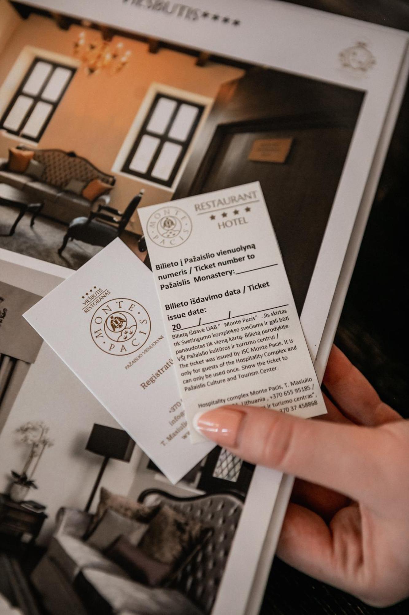 Hotel Monte Pacis In Pazaislis Kowno Zewnętrze zdjęcie